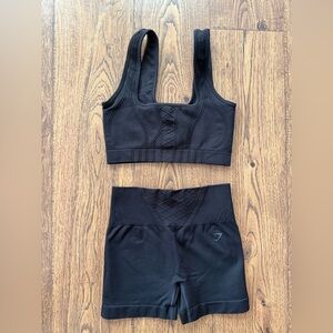 Gymshark Corset Seamless Bra and Shorts Set